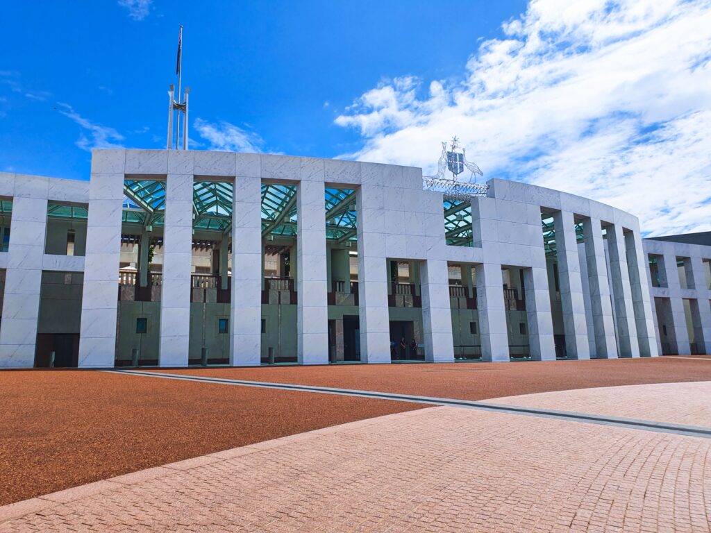 Parliament House in Canberra